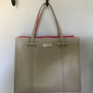 Kate Spade Gray and Pink Handbag